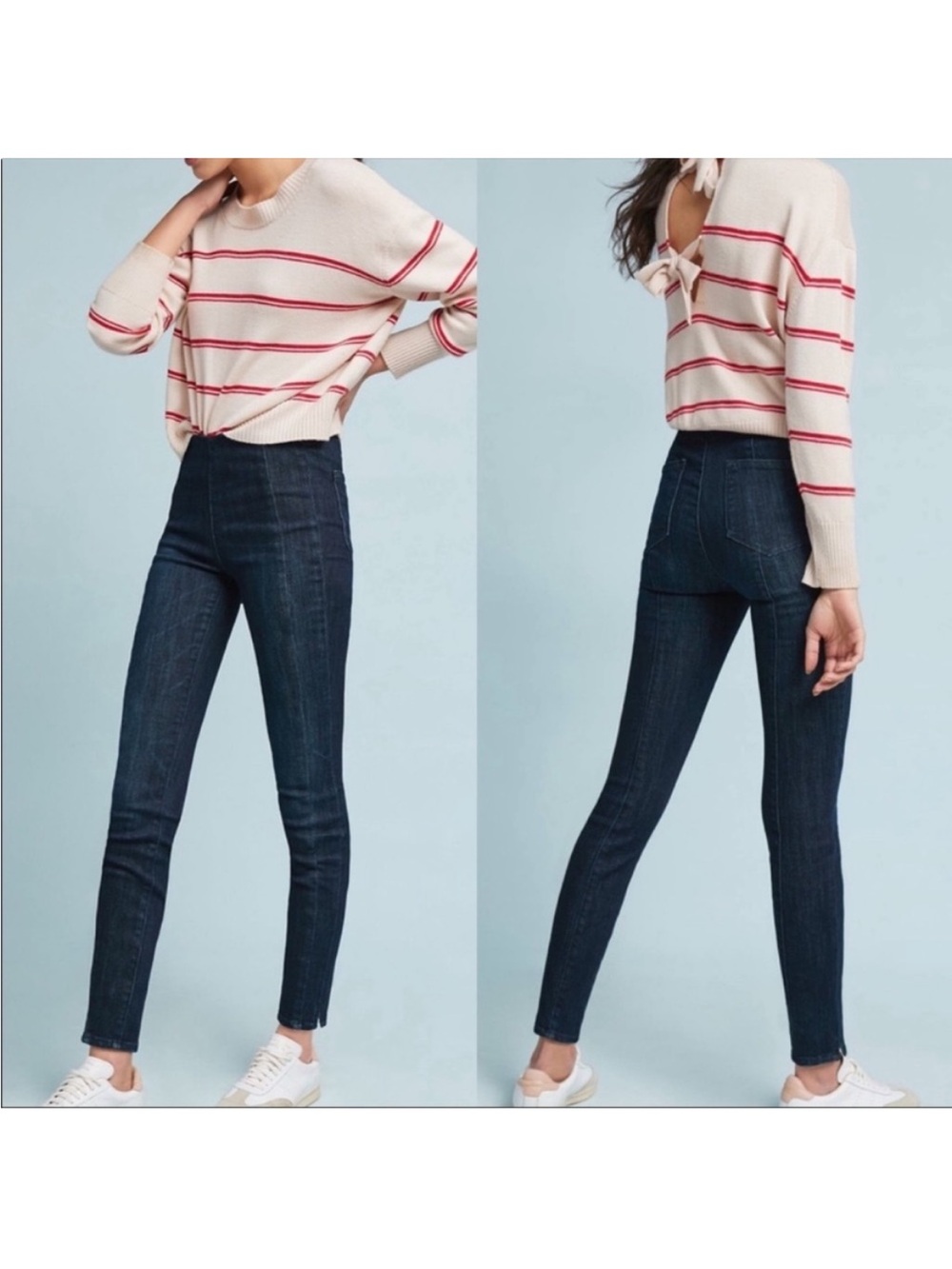 Anthropologie Pilcro and the Letterpress High Rise Denim Leggings